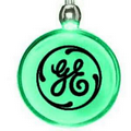 Light Up Pendant Necklace - Round - Green